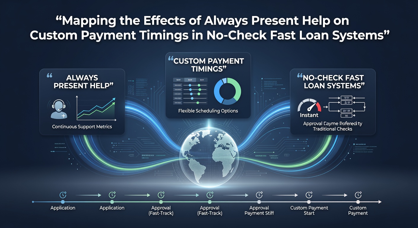 Visual representation of support networks influencing payment schedules in fast loan systems