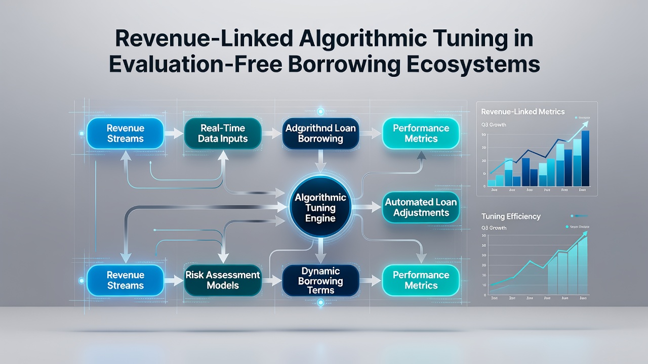 Dashboard visualization showing real-time revenue signals feeding into repayment calibration tools